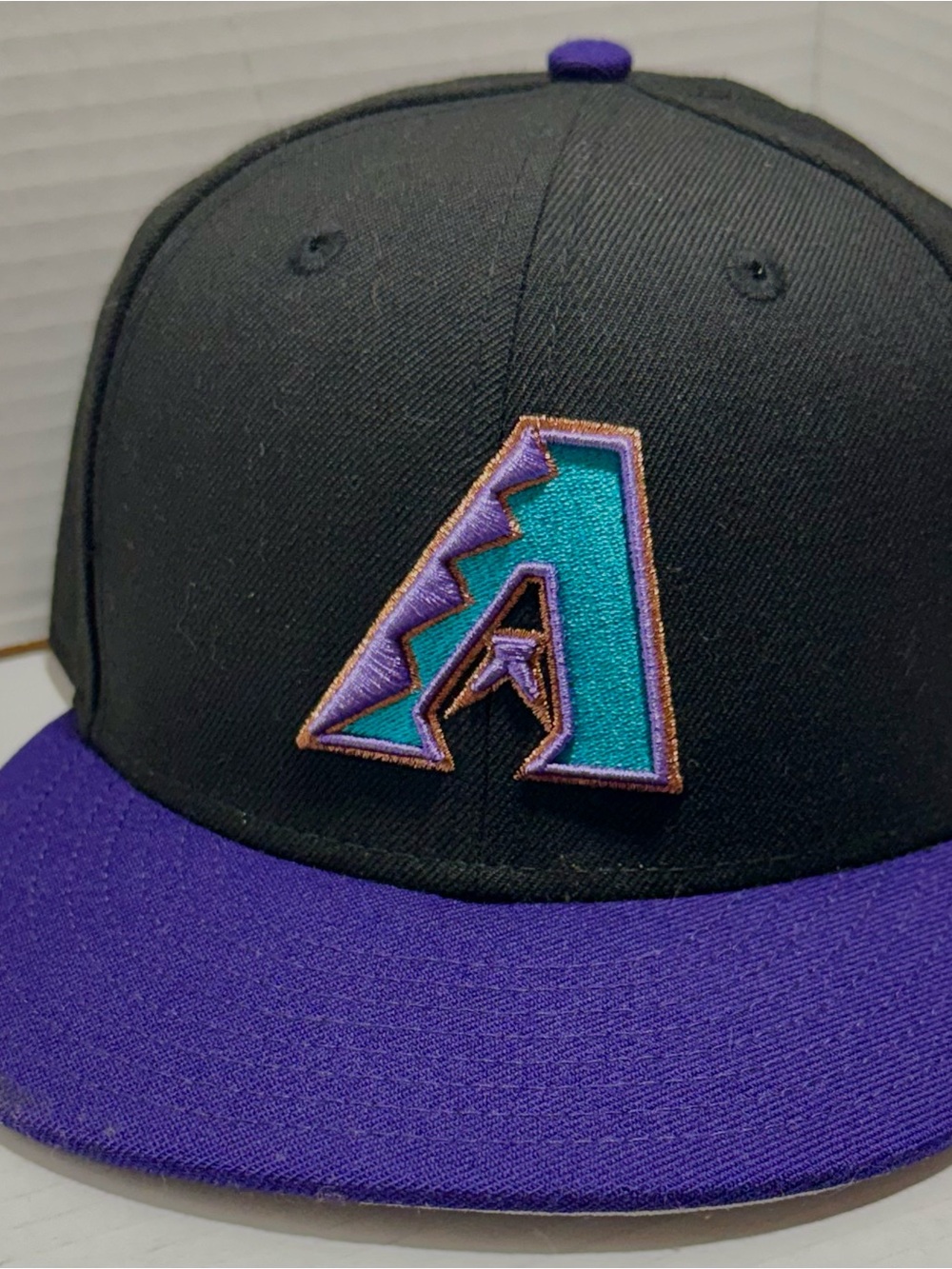 Arizona Diamondbacks Black Purple Cooperstown Collection 2tone 59fifty 7 5/8